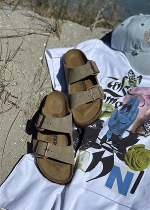 Arizona suede sandal Taupe Birkenstock